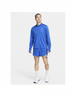 Sweat de running 1/4 zip df pacer bleu homme - Nike