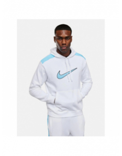 Sweat à capuche nsw swoosh blanc bleu homme - Nike