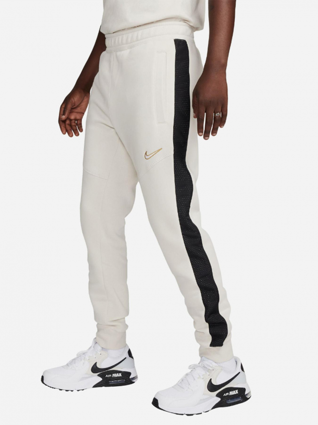 Jogging sportswear swoosh beige noir homme - Nike