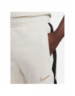 Jogging sportswear swoosh beige noir homme - Nike