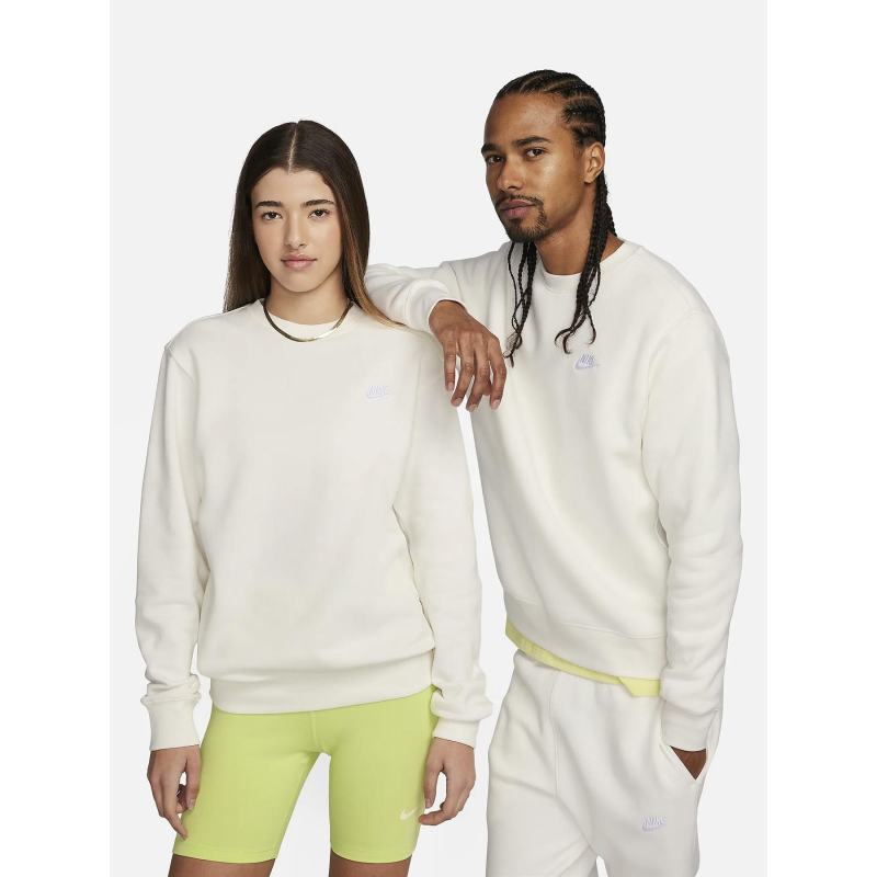 Sweat sportswear club crew blanc - Nike