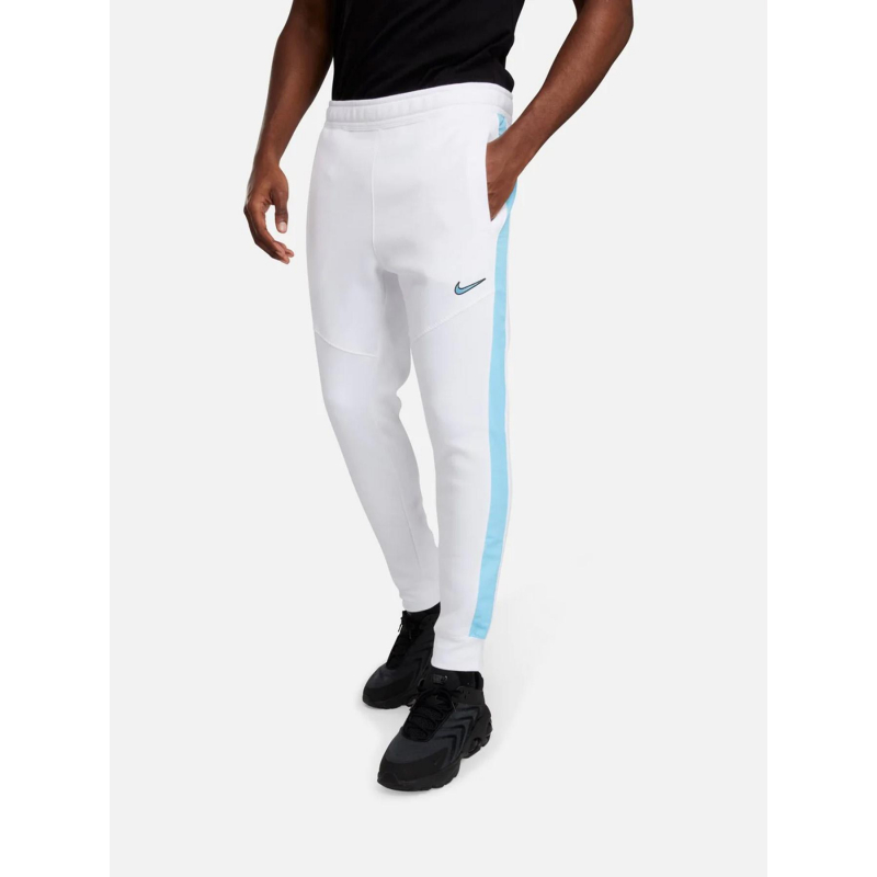 Jogging sportswear swoosh blanc bleu homme - Nike