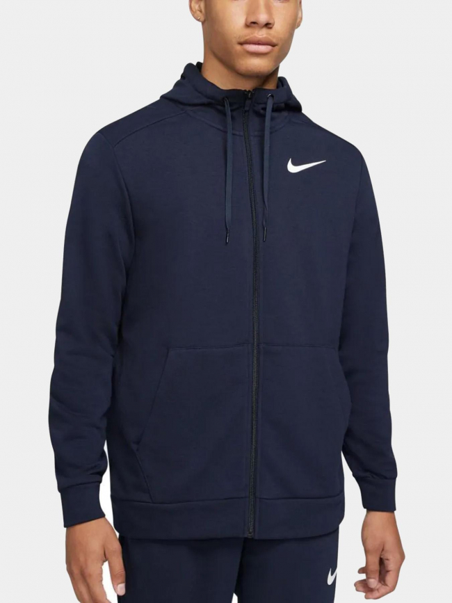 Sweat zippé à capuche sportswear dri fit bleu homme - Nike