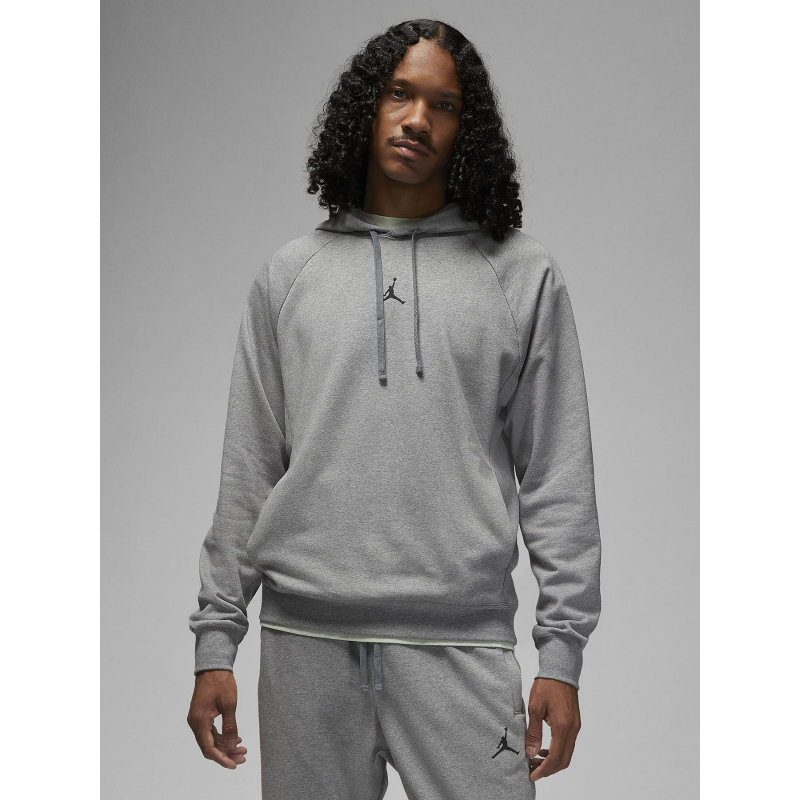 Sweat à capuche jordan logo brodé gris homme - Nike