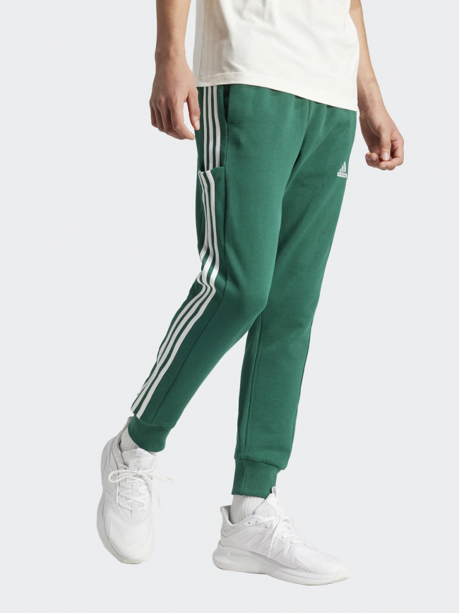 Jogging 3s logo brodé vert homme - Adidas