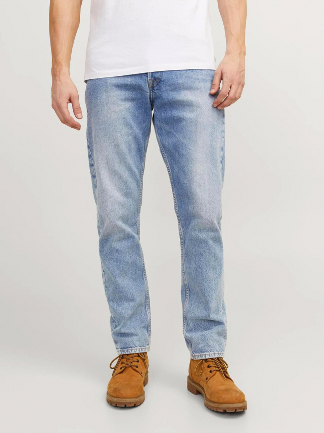 Jean droit chris relaxed bleu homme - Jack & Jones