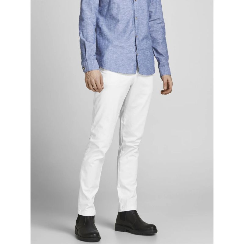 Pantalon chino marco bowie blanc homme - Jack & Jones