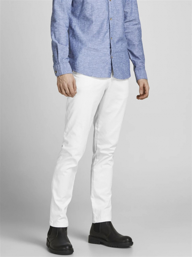 Pantalon chino marco bowie blanc homme - Jack & Jones