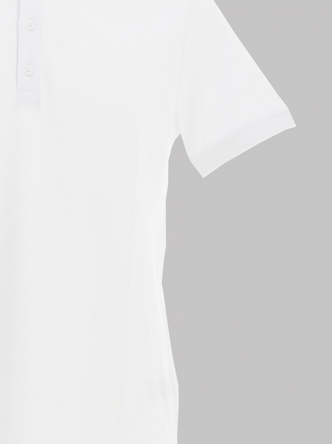 Polo uni alban blanc homme - Teddy Smith