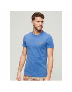 T-shirt essential logo bleu homme - Superdry