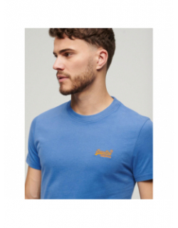 T-shirt essential logo bleu homme - Superdry