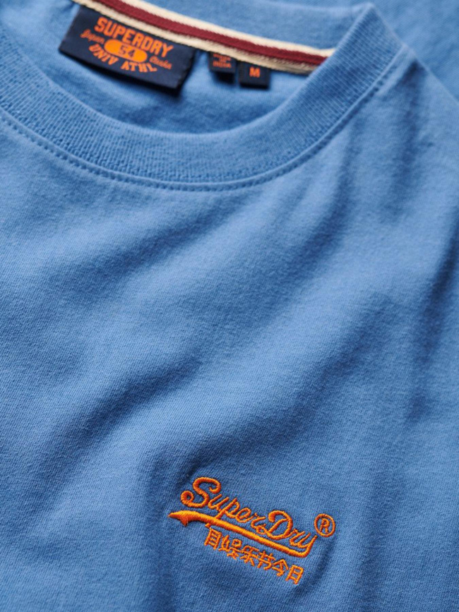 T-shirt essential logo bleu homme - Superdry