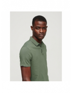 Polo uni jersey vert homme - Superdry