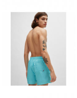 Short de bain uni haiti bleu turquoise homme - Hugo