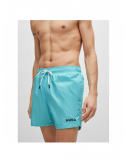Short de bain uni haiti bleu turquoise homme - Hugo