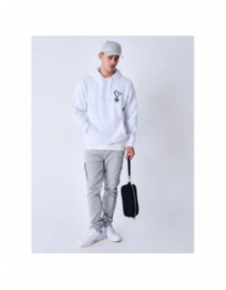 Sweat à capuche coeur logo blanc homme - Project x Paris