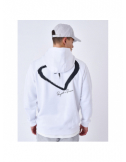 Sweat à capuche coeur logo blanc homme - Project x Paris