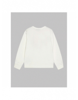 Sweat kogruna motif animal blanc fille - Only