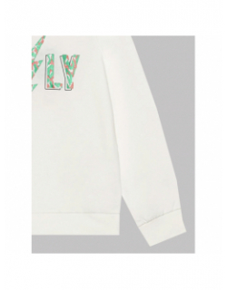 Sweat kogruna motif animal blanc fille - Only