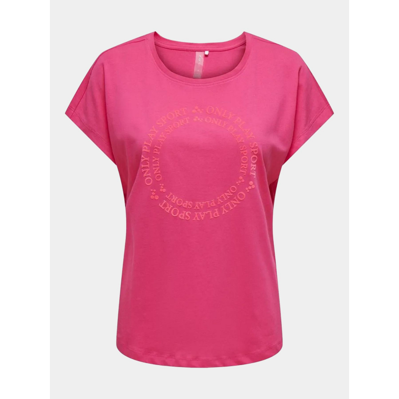 T-shirt de sport play juf life loose rose femme - Only Play