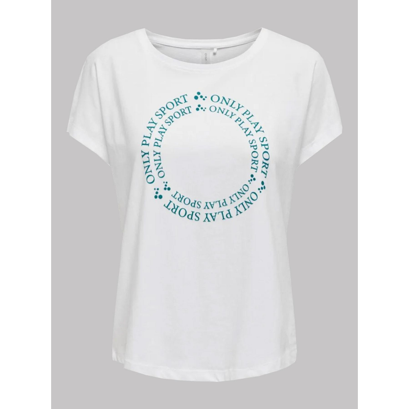T-shirt de sport play juf life loose blanc femme - Only Play