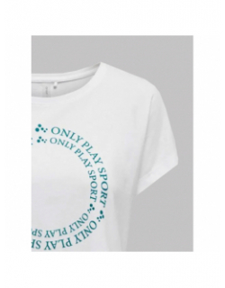 T-shirt de sport play juf life loose blanc femme - Only Play