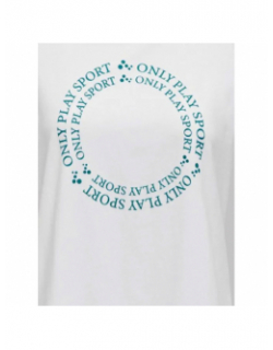 T-shirt de sport play juf life loose blanc femme - Only Play