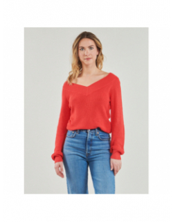 Pull col v new lex sun rouge femme - Vero Moda