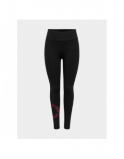 Legging juf life play logo rose noir femme - Only Play