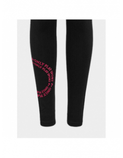 Legging juf life play logo rose noir femme - Only Play