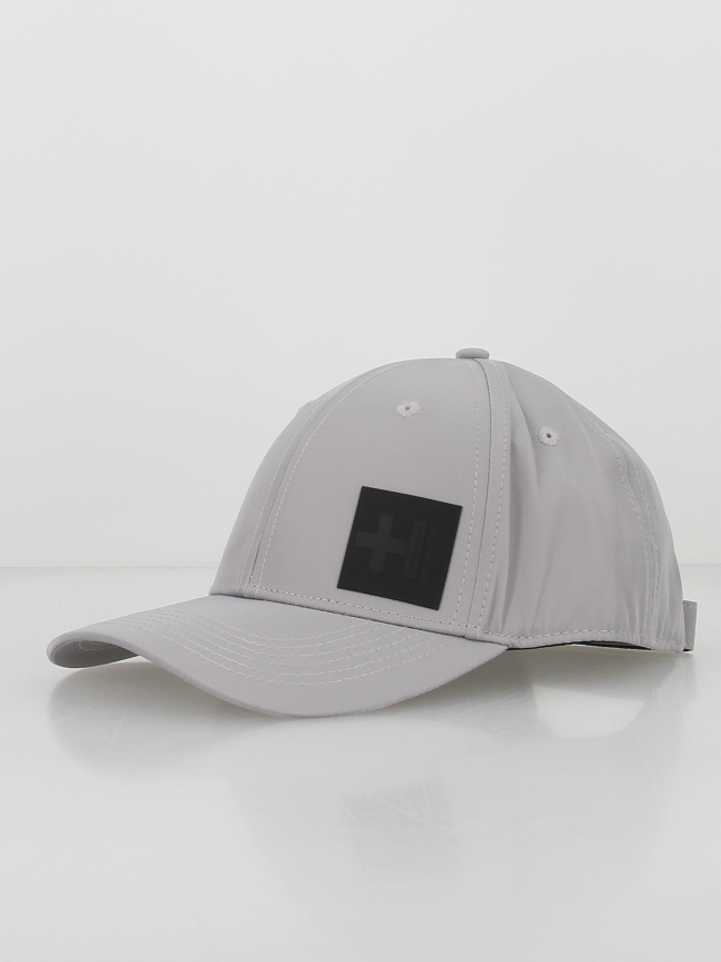 Casquette argentée logo gris - Helvetica