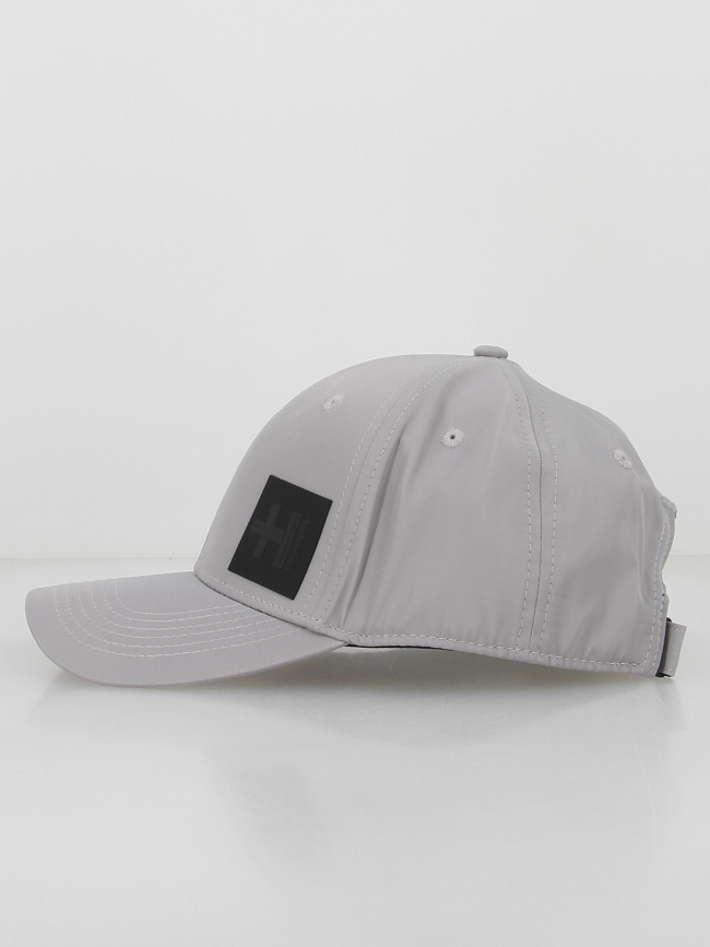 Casquette argentée logo gris - Helvetica