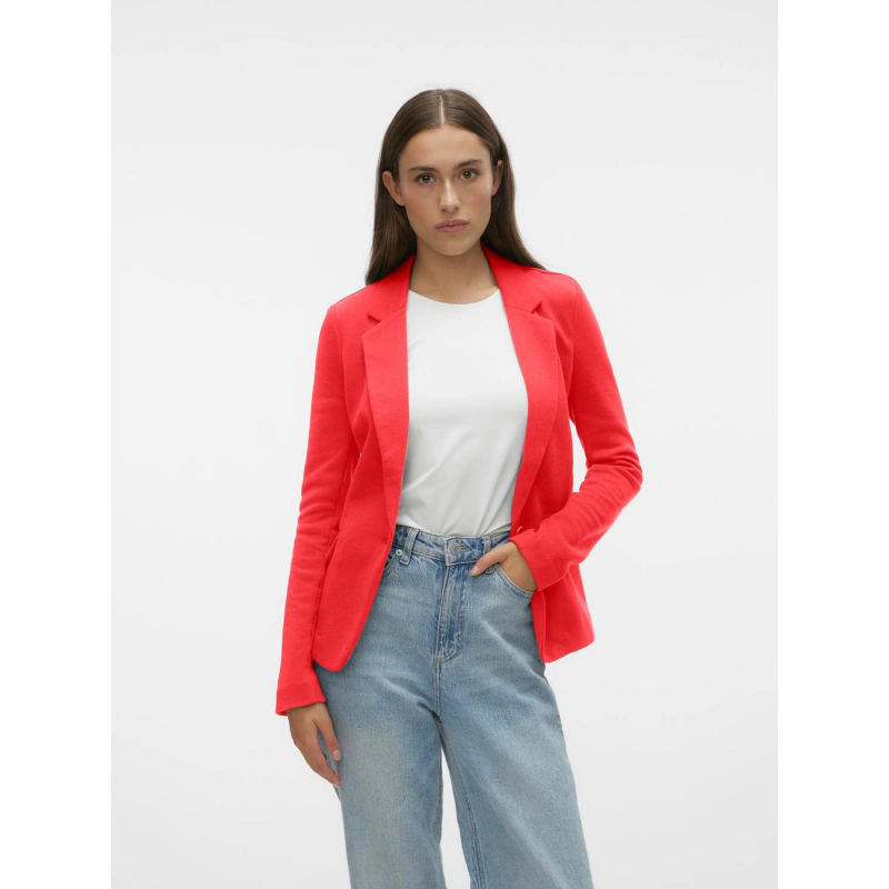 Veste blazer julia rouge orange femme - Vero Moda