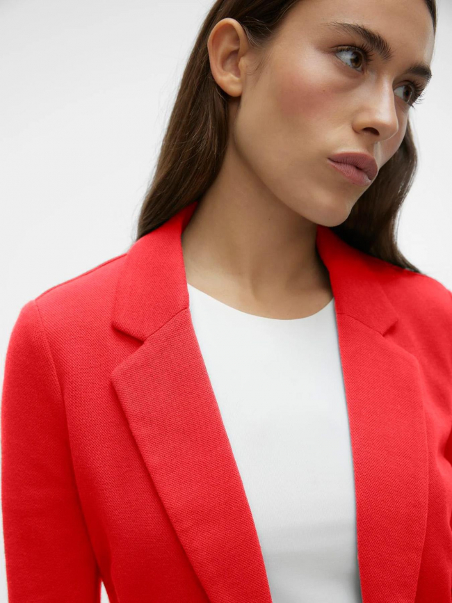 Veste blazer julia rouge orange femme - Vero Moda