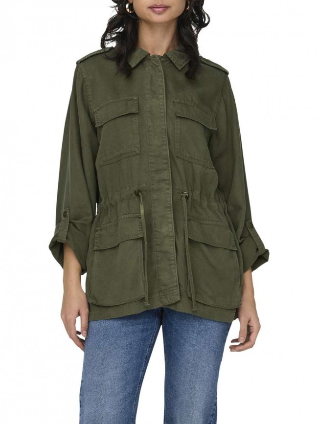 Veste légère utility kenya vert kaki femme - Only