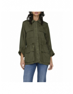 Veste légère utility kenya vert kaki femme - Only