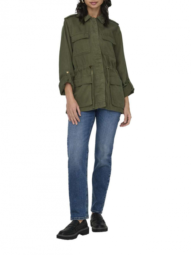 Veste légère utility kenya vert kaki femme - Only