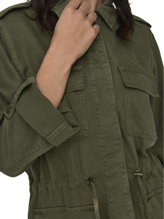 Veste légère utility kenya vert kaki femme - Only