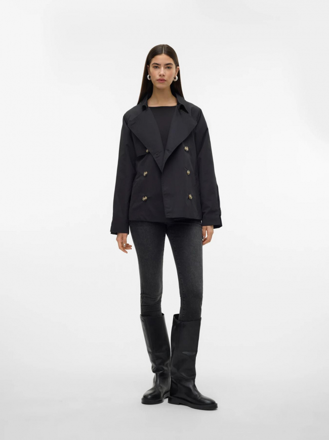 Veste trech vmzoa noir femme - Vero Moda