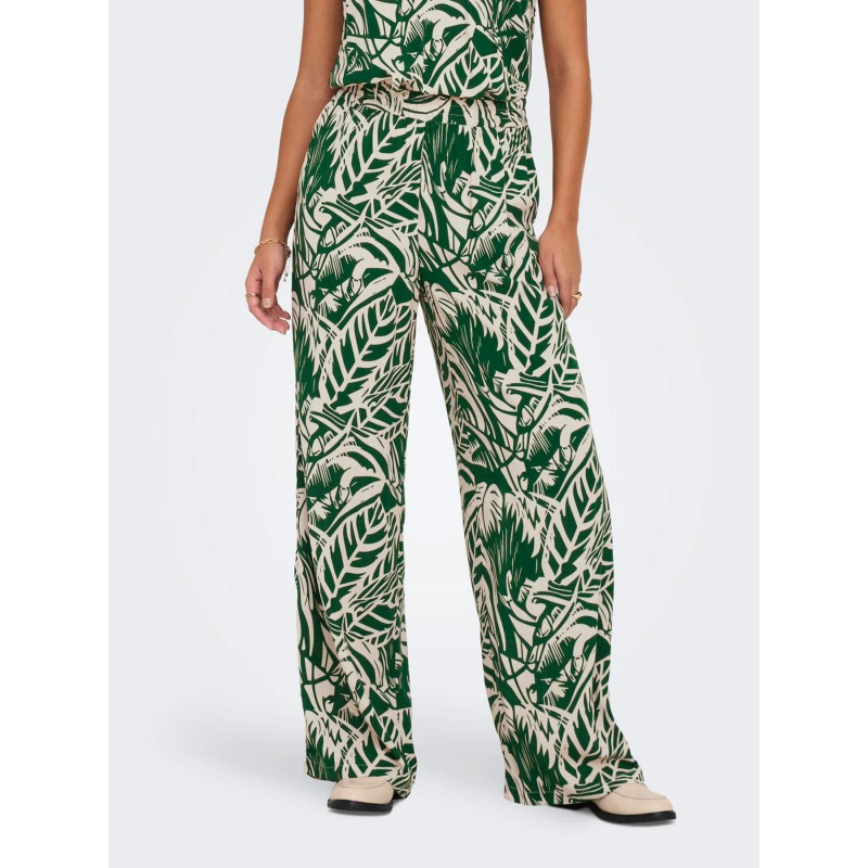 Pantalon fluide ample gaya vert femme - Jacqueline De Yong