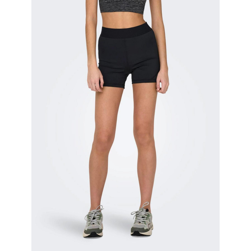 Short de sport moulant taille haute gil-lana noir femme - Only