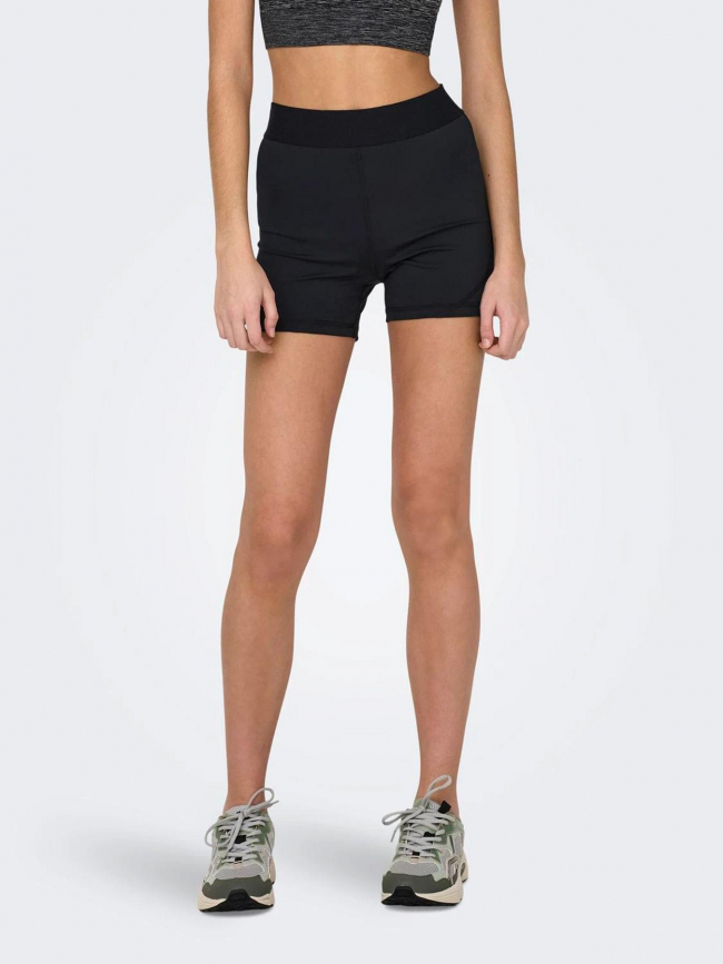 Short de sport moulant taille haute gil-lana noir femme - Only