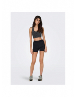 Short de sport moulant taille haute gil-lana noir femme - Only