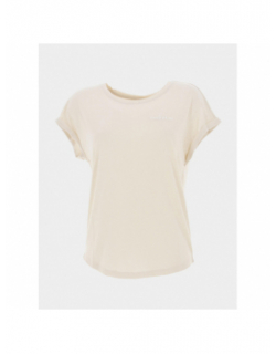 T-shirt loose frei logo beige femme - Only Play