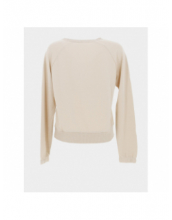 Sweat fin fluide frei logo beige femme - Only Play