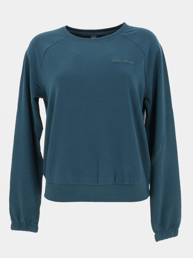 Sweat fin fluide frei logo vert femme - Only Play