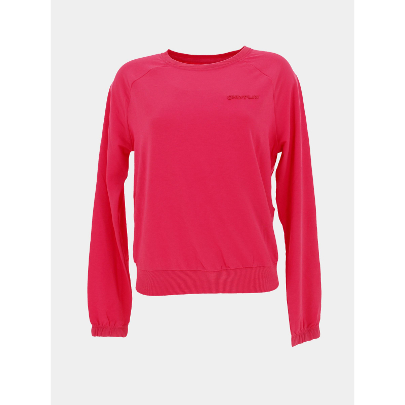 Sweat fin fluide frei logo rose femme - Only Play