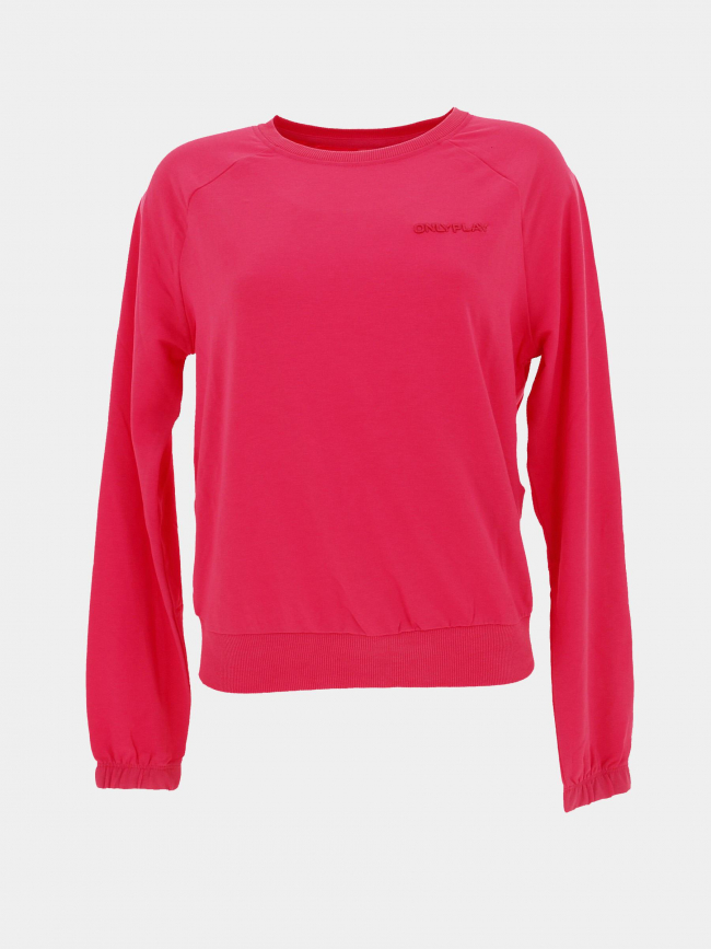 Sweat fin fluide frei logo rose femme - Only Play