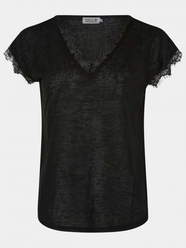 T-shirt loose noir femme - Molly Bracken