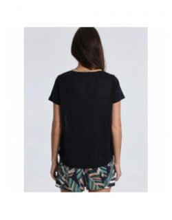 T-shirt knitted bleu marine femme - Molly Bracken